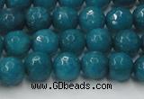 CCN2045 15 inches 8mm faceted round candy jade beads wholesale