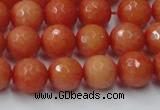 CCN2053 15 inches 10mm faceted round candy jade beads wholesale