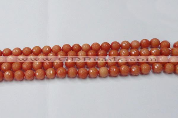 CCN2053 15 inches 10mm faceted round candy jade beads wholesale