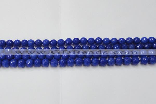 CCN2066 15 inches 8mm faceted round candy jade beads wholesale