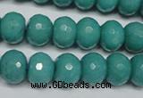 CCN2103 15.5 inches 8*12mm faceted rondelle candy jade beads