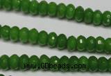 CCN2106 15.5 inches 4*6mm faceted rondelle candy jade beads