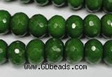 CCN2109 15.5 inches 8*12mm faceted rondelle candy jade beads