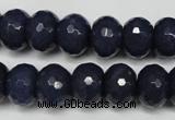 CCN2116 15.5 inches 10*14mm faceted rondelle candy jade beads