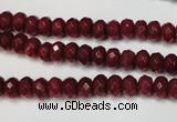 CCN2132 15.5 inches 4*6mm faceted rondelle candy jade beads