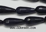 CCN2153 15.5 inches 10*25mm faceted teardrop candy jade beads