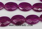 CCN2205 15.5 inches 13*18mm faceted oval candy jade beads