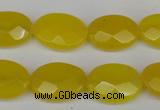 CCN2208 15.5 inches 13*18mm faceted oval candy jade beads