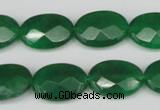 CCN2210 15.5 inches 13*18mm faceted oval candy jade beads