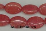 CCN2222 15.5 inches 13*18mm oval candy jade beads wholesale