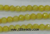 CCN2254 15.5 inches 6mm faceted round candy jade beads wholesale