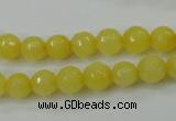 CCN2255 15.5 inches 8mm faceted round candy jade beads wholesale