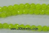 CCN2262 15.5 inches 6mm faceted round candy jade beads wholesale