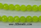 CCN2263 15.5 inches 8mm faceted round candy jade beads wholesale