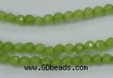 CCN2270 15.5 inches 4mm faceted round candy jade beads wholesale