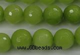 CCN2275 15.5 inches 14mm faceted round candy jade beads wholesale