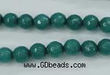 CCN2280 15.5 inches 8mm faceted round candy jade beads wholesale