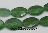 CCN229 15.5 inches 12*18mm faceted oval candy jade beads