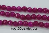 CCN2293 15.5 inches 4mm faceted round candy jade beads wholesale