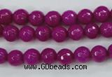 CCN2295 15.5 inches 8mm faceted round candy jade beads wholesale