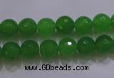 CCN2300 15.5 inches 8mm faceted round candy jade beads wholesale