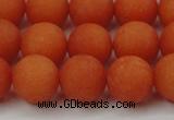 CCN2407 15.5 inches 4mm round matte candy jade beads wholesale