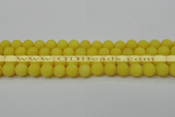 CCN2408 15.5 inches 4mm round matte candy jade beads wholesale