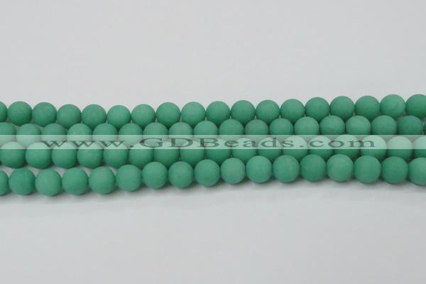 CCN2410 15.5 inches 4mm round matte candy jade beads wholesale