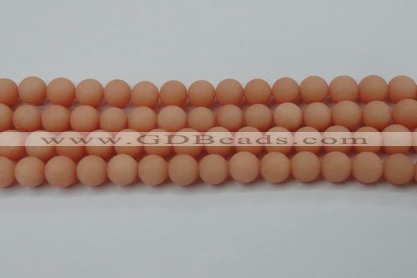 CCN2426 15.5 inches 6mm round matte candy jade beads wholesale