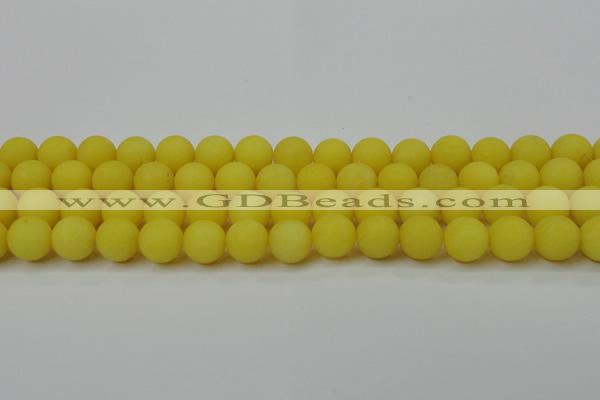 CCN2428 15.5 inches 6mm round matte candy jade beads wholesale