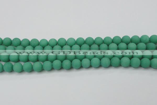 CCN2430 15.5 inches 6mm round matte candy jade beads wholesale