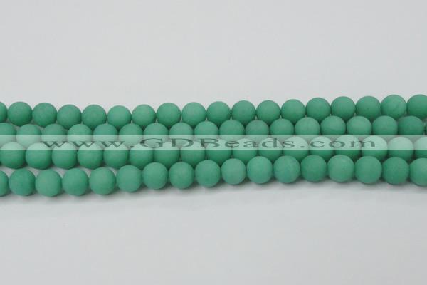 CCN2450 15.5 inches 8mm round matte candy jade beads wholesale