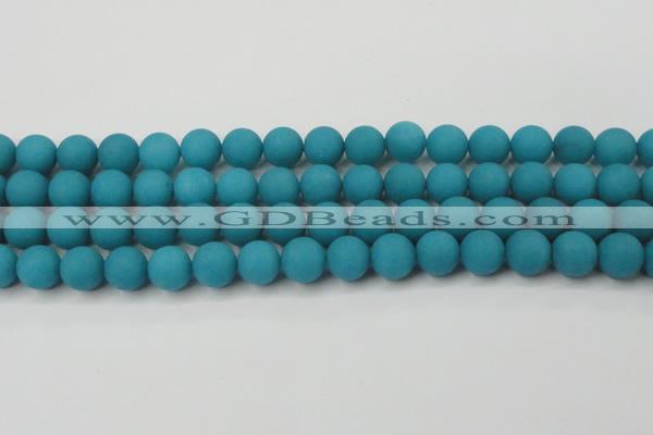 CCN2452 15.5 inches 8mm round matte candy jade beads wholesale