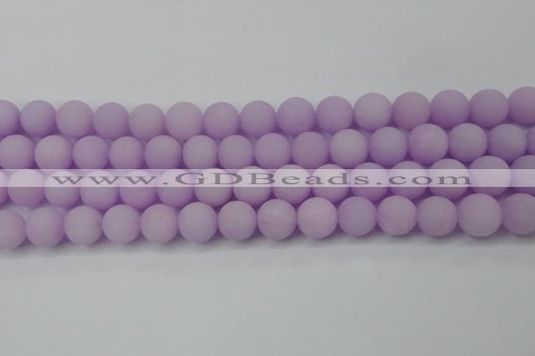 CCN2461 15.5 inches 10mm round matte candy jade beads wholesale