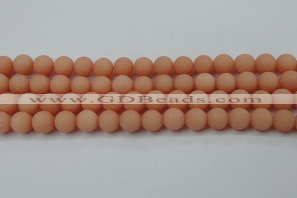 CCN2466 15.5 inches 10mm round matte candy jade beads wholesale