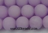 CCN2481 15.5 inches 12mm round matte candy jade beads wholesale