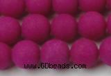 CCN2504 15.5 inches 14mm round matte candy jade beads wholesale