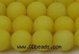 CCN2508 15.5 inches 14mm round matte candy jade beads wholesale