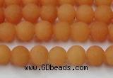 CCN2516 15.5 inches 6mm round matte candy jade beads wholesale