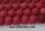 CCN2531 15.5 inches 8mm round matte candy jade beads wholesale