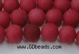 CCN2533 15.5 inches 12mm round matte candy jade beads wholesale