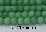 CCN2536 15.5 inches 4mm round matte candy jade beads wholesale