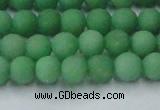 CCN2537 15.5 inches 6mm round matte candy jade beads wholesale