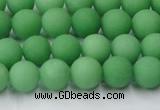 CCN2538 15.5 inches 8mm round matte candy jade beads wholesale