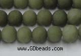 CCN2545 15.5 inches 8mm round matte candy jade beads wholesale