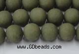 CCN2546 15.5 inches 10mm round matte candy jade beads wholesale