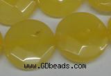 CCN260 15.5 inches 25mm faceted coin candy jade beads wholesale