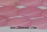 CCN2615 15.5 inches 15*30mm twisted rectangle candy jade beads