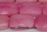 CCN2630 15.5 inches 18*25mm faceted trapezoid candy jade beads