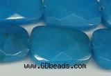 CCN2637 15.5 inches 18*25mm faceted trapezoid candy jade beads